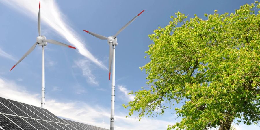 erneuerbare Energien Solar Windkraft