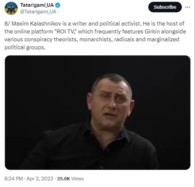 Der russische Nationalist Maxim Kalaschnikow kritisiert Moskau immer wieder für das Vorgehen im Krieg. Ukraine