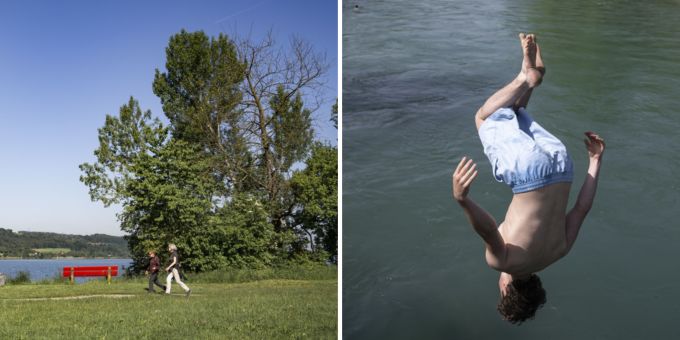 Der Schweiz steht ein warmes und sonniges Wochenende bevor. Wetter Schweiz