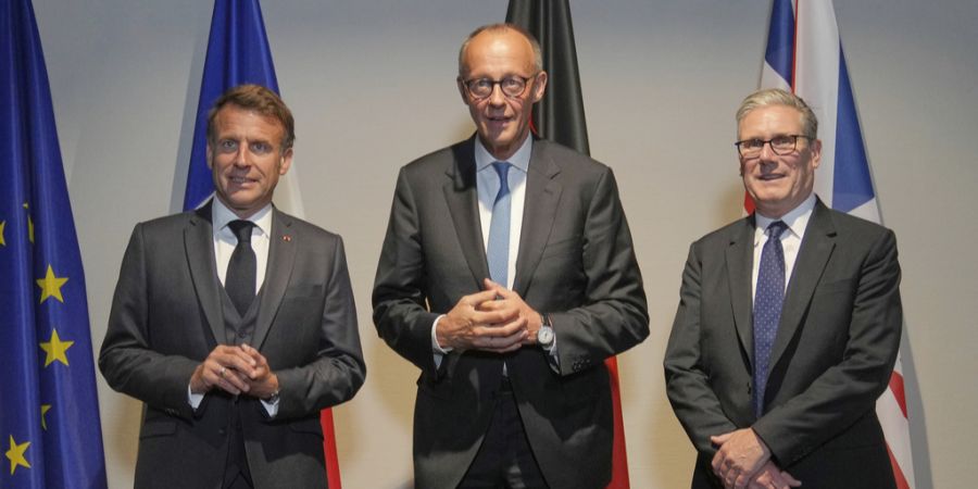 Merz, Macron und Starmer