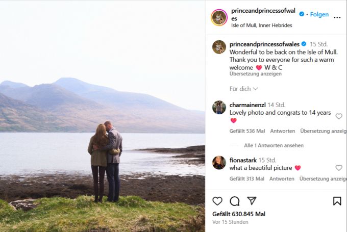 William und Kate zelebrieren ihre Liebe in Schottland. william kate