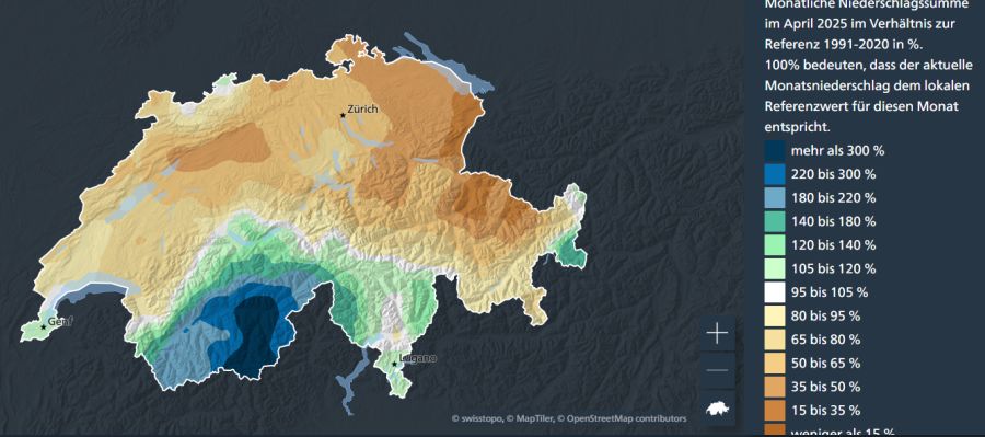 Wetter Niederschlag Schweiz