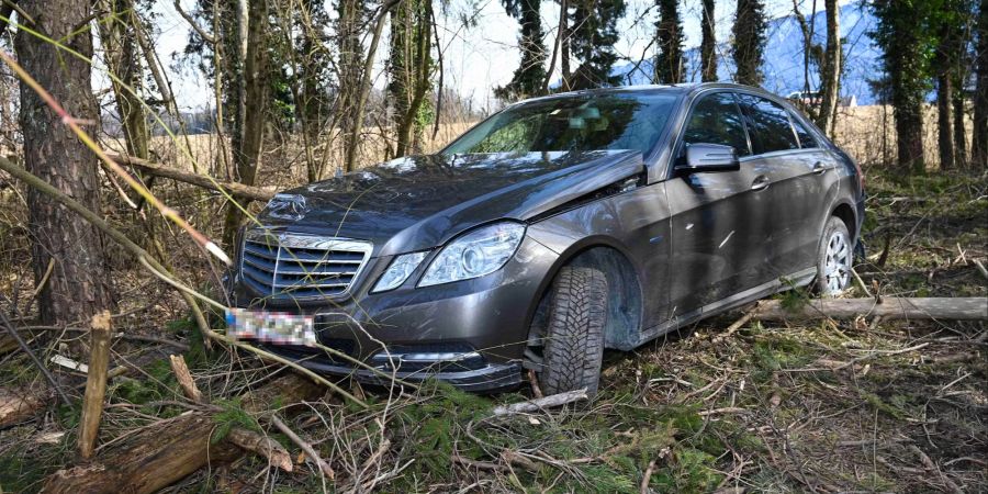 Verunfalltes Fahrzeug