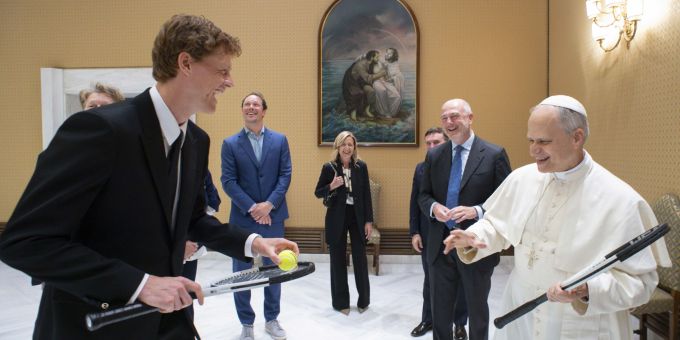 Jannik Sinner trifft Papst Leo XIV. Jannik Sinner