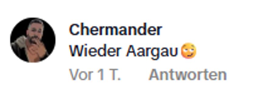 «Wieder Aargau», meint ein anderer Tiktok-Nutzer zum Fall von Berikon AG.