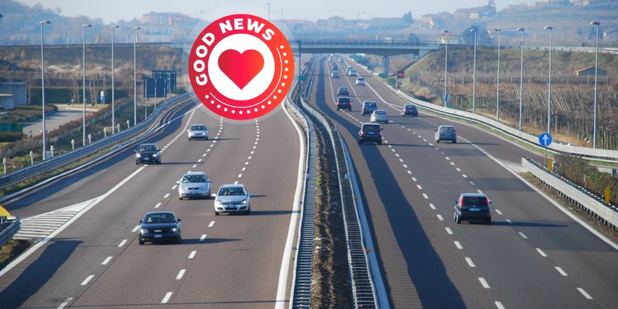 Junge Autobahn Polizisten gerettet