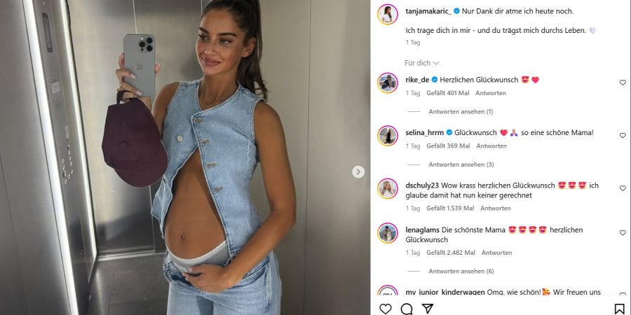 tanja makaric mit babybauch