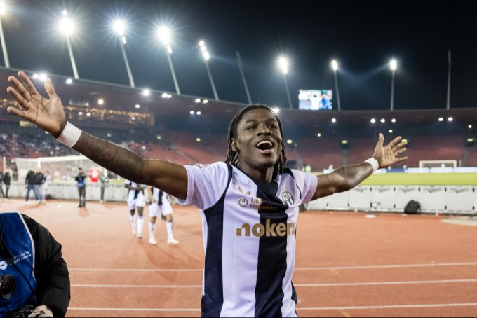 Jahnoah Markelo jubelt im Trikot des FC Zürich. FC Zürich