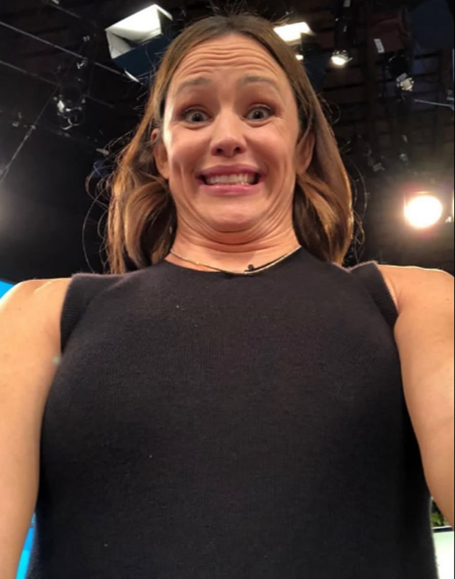 Auch dieses lustige Selfie wollte sie ihren Fans nicht vorenthalten.