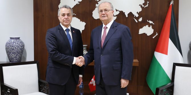 Ignazio Cassis in Ramallah