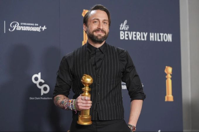 Kieran Culkin gewinnt den Golden Globe als bester Nebendarsteller für seine Rolle in der Tragikomödie «A Real Pain». (Archivbild) Kieran Culkin Golden Globe