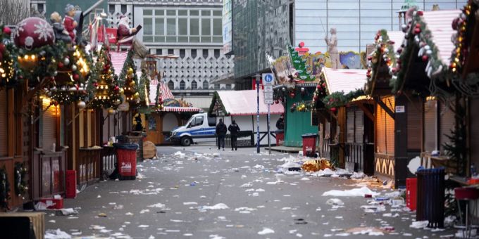 Der Weihnachtsmarkt in Magdeburg (D): Hier kam es am Freitag zu einer tödlichen Amok-Fahrt. Magdeburg Weihnachtsmarkt