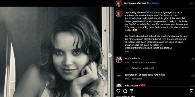 Taynara ist in der neuen Staffel von «Der Palast» zu sehen. der palast