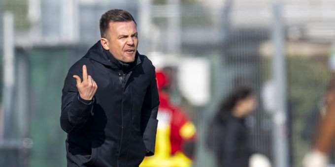 Enrico Maassen während dem Spiel des FC St.Gallen gegen Yverdon. FC St.Gallen