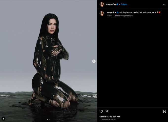Im November 2024 verkündete Megan Fox via Instagram ihre vierte Schwangerschaft. Megan Fox Machine Gun Kelly