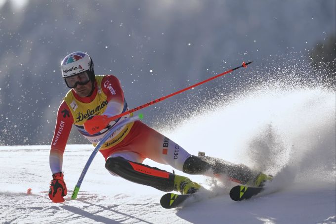Daniel Yule bringt seinen zweiten Lauf nicht ins Ziel. Daniel Yule