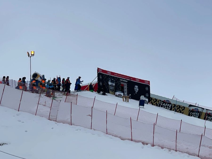 Das Slalom-Starthaus in Adelboden,