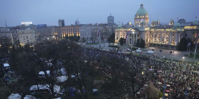 Serbien Protest