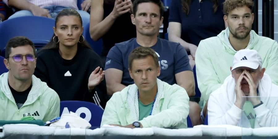 Sophia Thomalla bei den Australian Open im Januar 2024. Bereits damals feuerte sie ihren Liebsten aus der zweiten Reihe an.