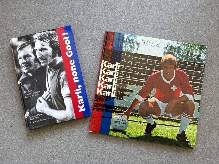 Die beiden ersten Biographien (links von 2002, rechts von 1971) von Karli Odermatt. Nun folgt eine Dritte.