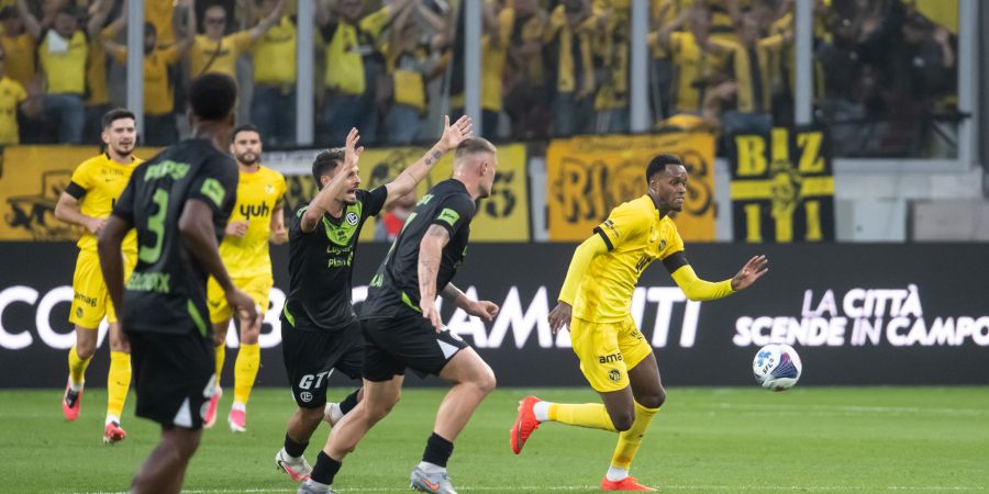 Edimilson Fernandes in Aktion gegen den FC Lugano.