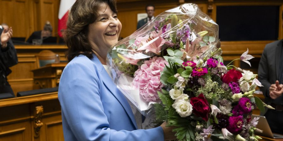FDP-Nationalrätin Anna Giacometti wurde am Freitag im Nationalrat verabschiedet.