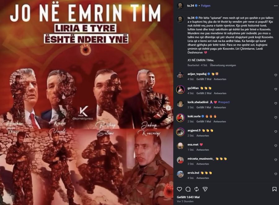 Bruder Taulant teilt mehrere Beiträge.