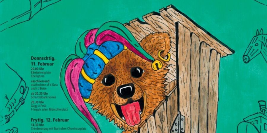 Das Sujet der Berner Fasnacht 2027 zeigt den Berner Fasnachtsbären in einem lauschigen «Schisshüsli». Eine Anspielung auf den Plakatkünstler, der der Münsinger Fasnachtsagen-Gruppe ...