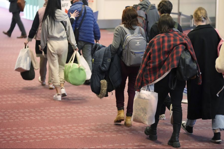 Flughafen Japan Touristen