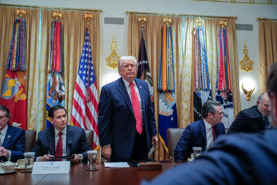 US President Trump holds Cabinet meeting at the White House