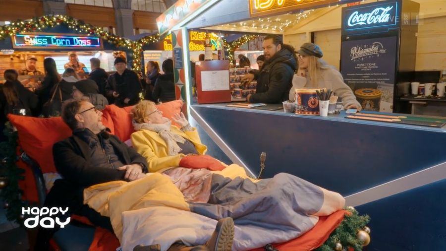 Unterwegs gab es auch einen Glühwein.