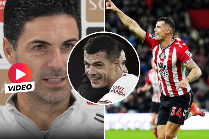 granit xhaka arsenal sunderland