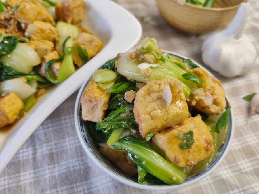 Tofu Teller Tisch Gericht