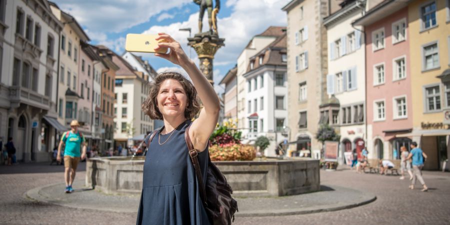 Schaffhausen lädt zum gemütlichen Flanieren durch die historischen Gassen ein.
