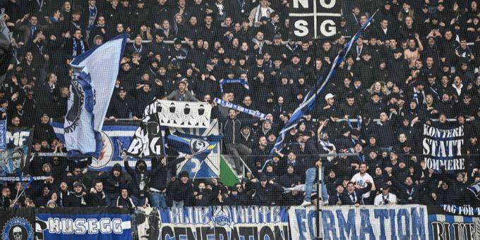 Fans des FC Luzern im April 2024. FC Luzern