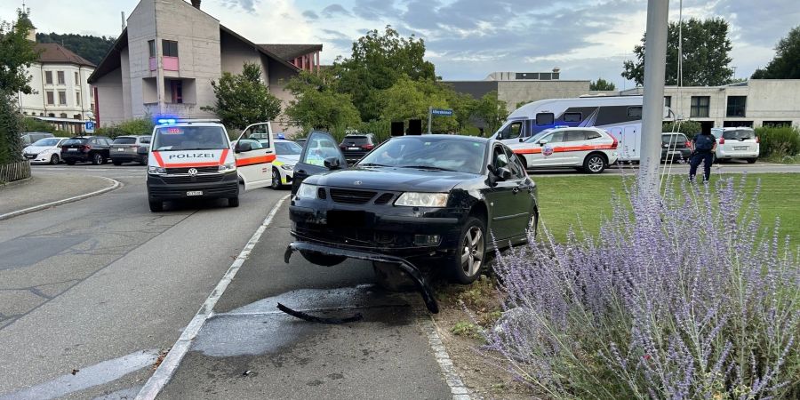 Auto verunfallt.