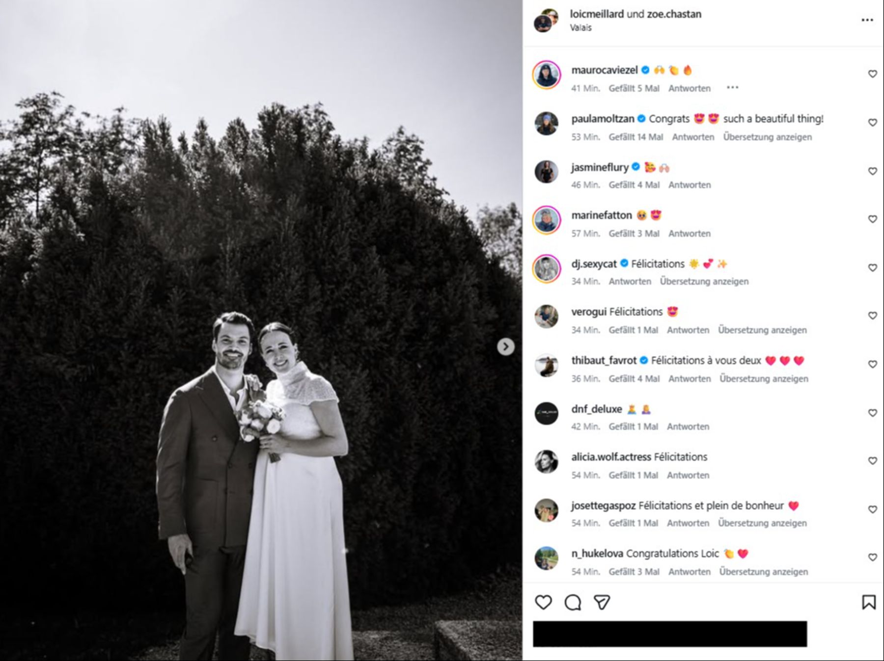 Loïc Meillard und seine Zoé haben geheiratet | Nau.ch