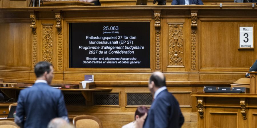 Der Nationalrat will die Bundesfinanzen nicht mit Mehreinnahmen entlasten, sondern setzt auf Ausgabenkürzungen. (Archivbild)