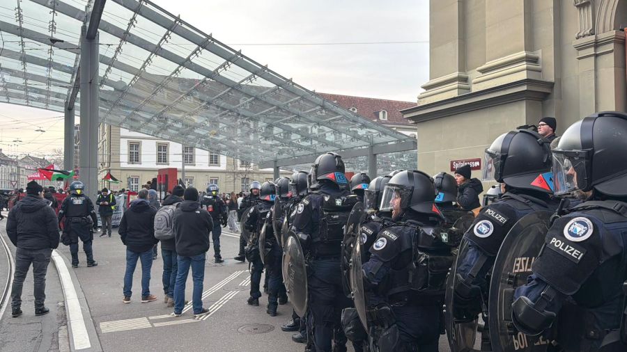 Noch ist die Situation weitgehend friedlich.