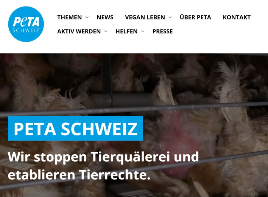 Peta setzt 500 Franken Kopfgeld für Hinweise aus, um den Täter zu fassen.
