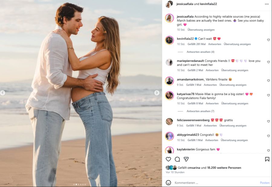 Schon im März soll es so weit sein, wie sie auf Instagram bekanntgeben.