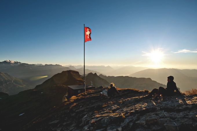 Nach dem anstrengenden Aufstieg auf das Faulhorn ist erstmal eine Verschnaufpause angesagt. Faulhorn