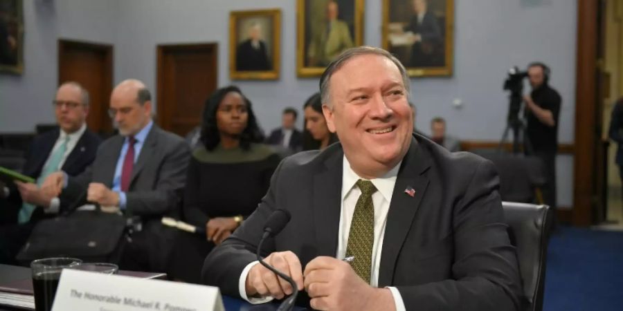 US-Aussenminister Pompeo im Kongress