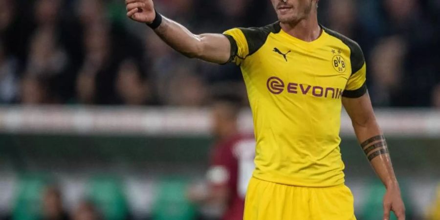 Steht beim VfB Stuttgart auf der Wunschliste: BVB-Profi Maximilian Philipp. Foto: Swen Pförtner