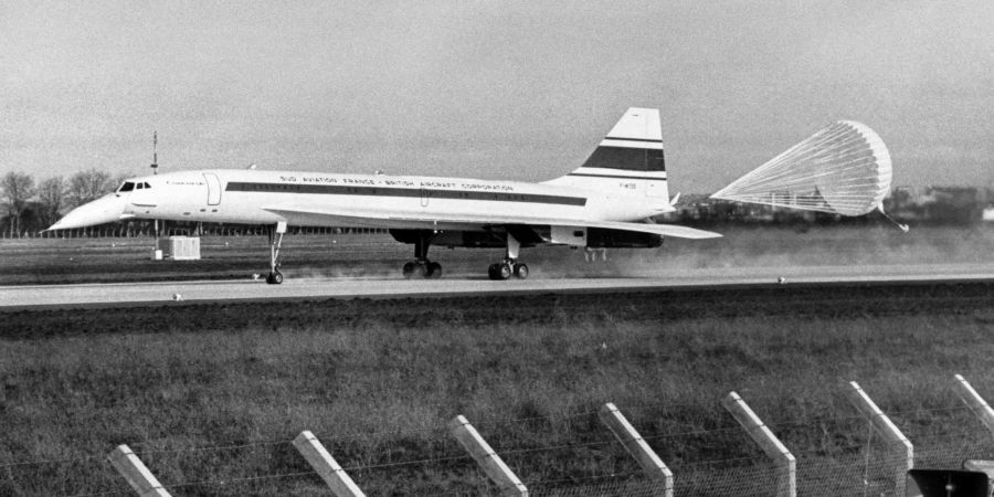 Concorde Flug Bremsen alt