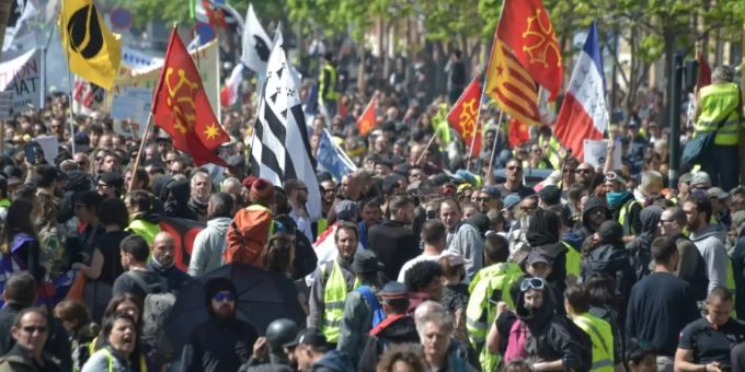 «Gelbwesten» am Samstag in Toulouse «Gelbwesten» am Samstag in Toulouse