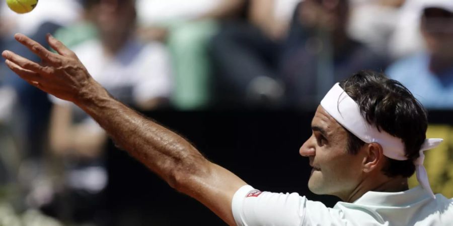 Roger Federer beginnt gegen den Italiener Sonego