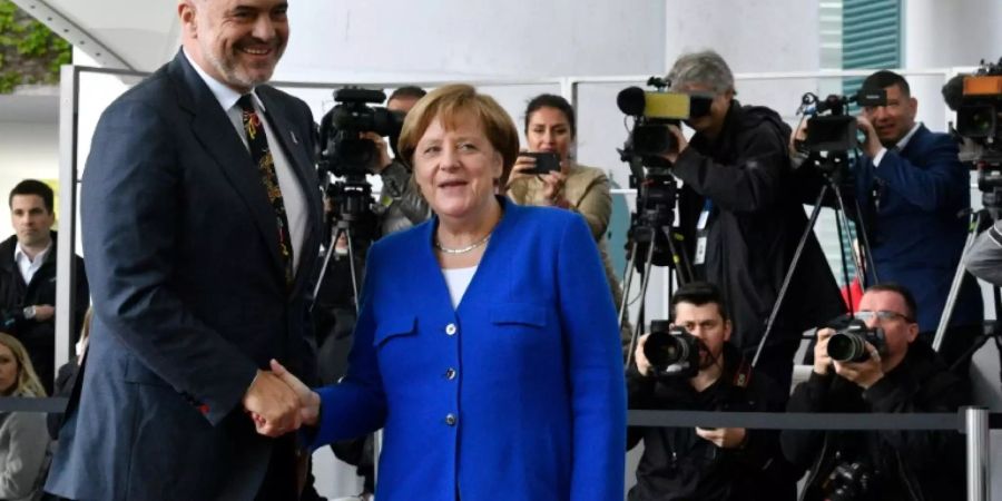 Merkel mit dem albanischen Regierungschef Rama in Berlin
