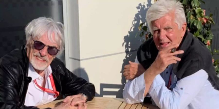 Roger Benoit (rechts) und Bernie Ecclestone vor ein paar Tagen.