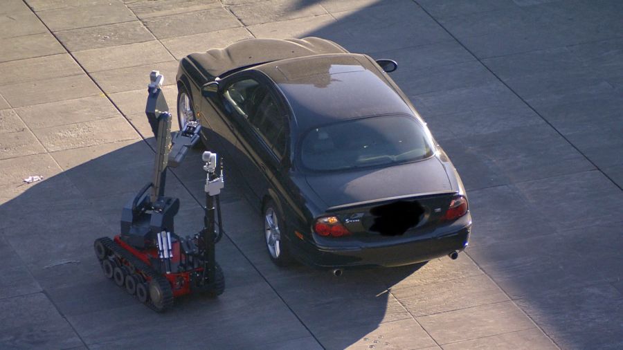 Roboter Auto Bundeshaus Grosseinsatz